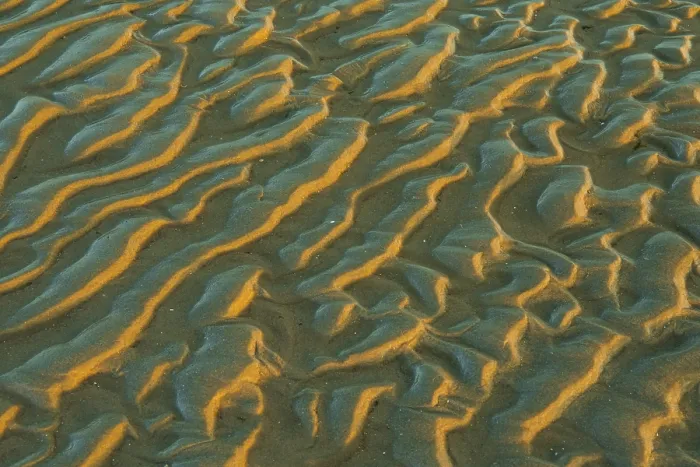 Gerahmter Druck : Struktur auf einer Sandstrand bei Niedrigwasser. Gerahmter Druck : Struktur auf einer Sandstrand bei Niedrigwasser.