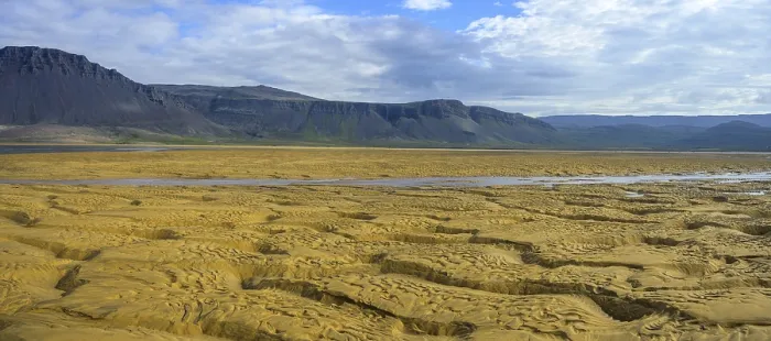 Gerahmter Druck : Strukturen im Sand, Rauoasandur Gerahmter Druck : Strukturen im Sand, Rauoasandur