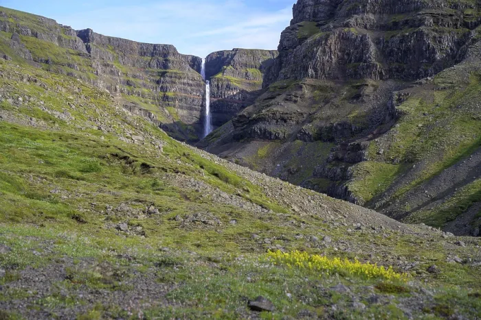 Gerahmter Druck : Strutsfoss, Fljotsdalur, Austurland