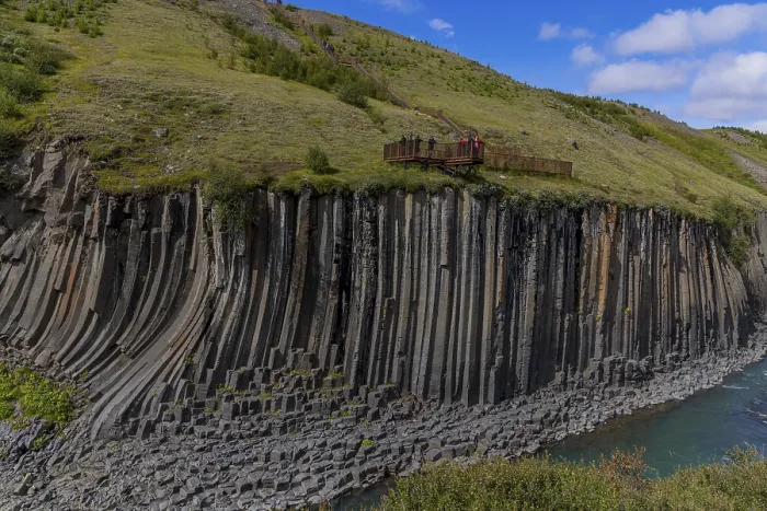 Gerahmter Druck : Studlagil-Kanjon, Basalt-Säulen Gerahmter Druck : Studlagil-Kanjon, Basalt-Säulen