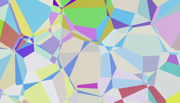 Gerahmter Druck : Vibrante geometrische Muster in 3D Gerahmter Druck : Vibrante geometrische Muster in 3D