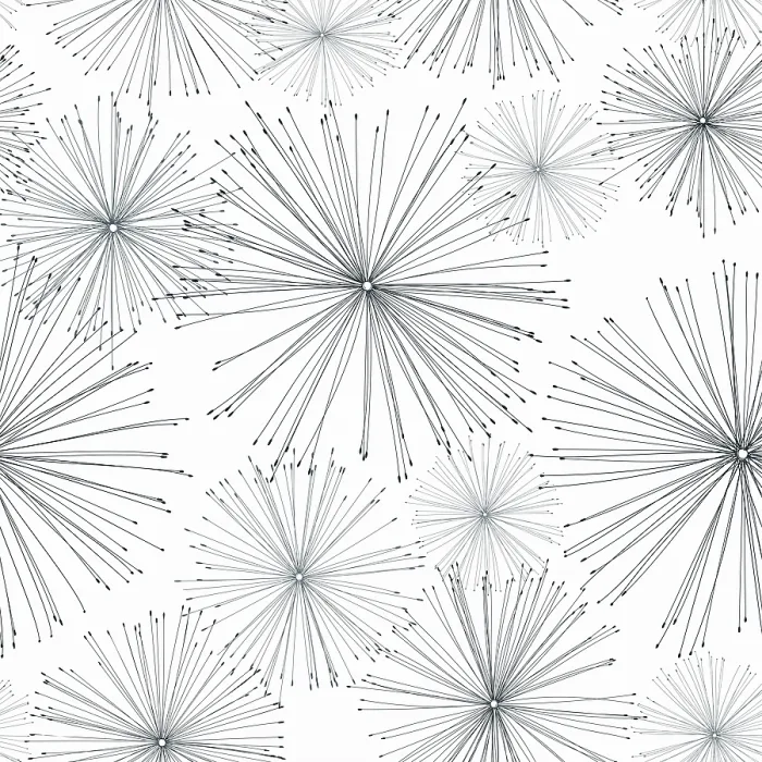 Gerahmter Druck : Stylisierter Blumenmuster aus Dandelion Gerahmter Druck : Stylisierter Blumenmuster aus Dandelion