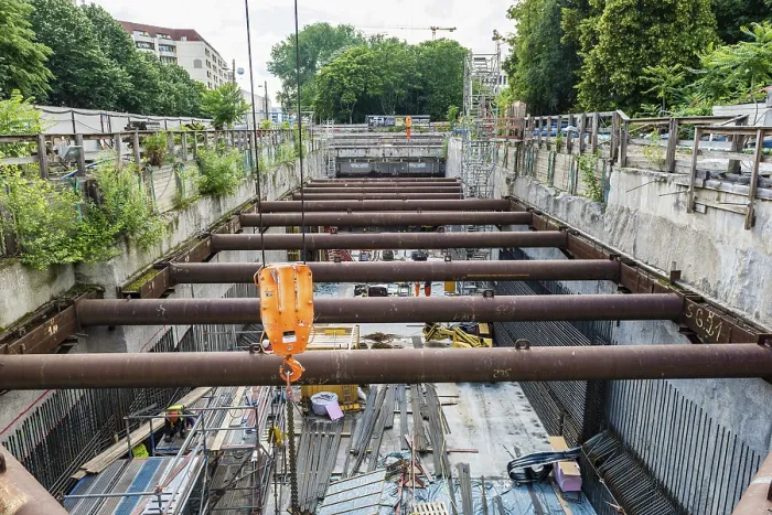 Gerahmter Druck : U-Bahn-Ausbau, Linie 5, U5 Gerahmter Druck : U-Bahn-Ausbau, Linie 5, U5