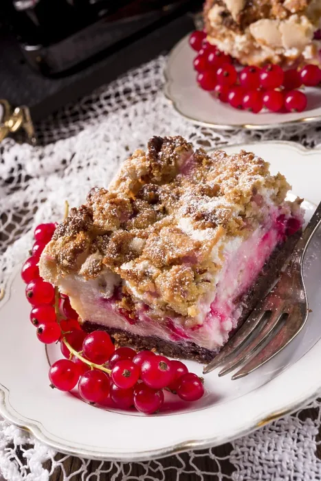 Gerahmter Druck : Sommer-Johannisbeerkuchen Gerahmter Druck : Sommer-Johannisbeerkuchen