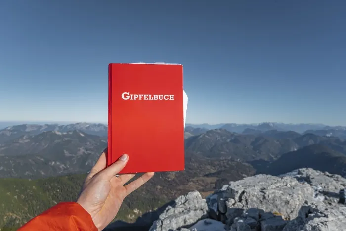 Gerahmter Druck : Bergbuch, Auf dem Guffert. Gerahmter Druck : Bergbuch, Auf dem Guffert.