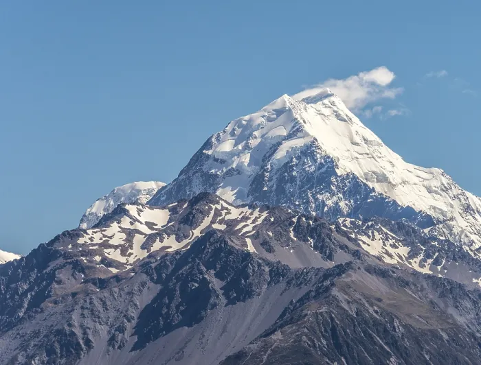 Gerahmter Druck : Gipfel des Mount Cook mit Gletscher. Gerahmter Druck : Gipfel des Mount Cook mit Gletscher.