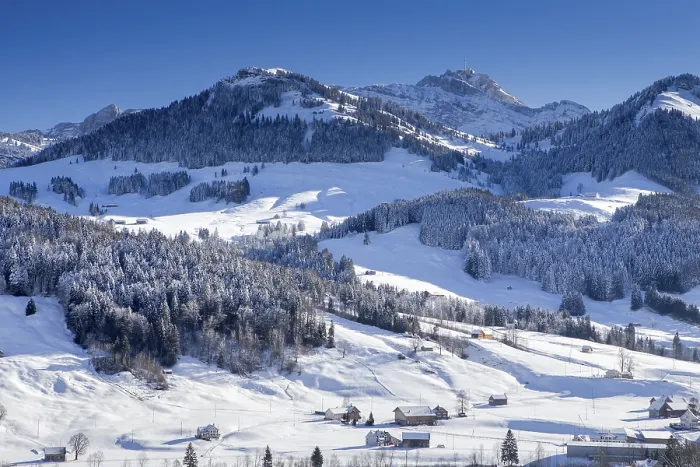 Gerahmter Druck : Gipfel des Mt. Santis von Urnasch, Kanton Appenzell Ausserrhoden, Schweiz Gerahmter Druck : Gipfel des Mt. Santis von Urnasch, Kanton Appenzell Ausserrhoden, Schweiz