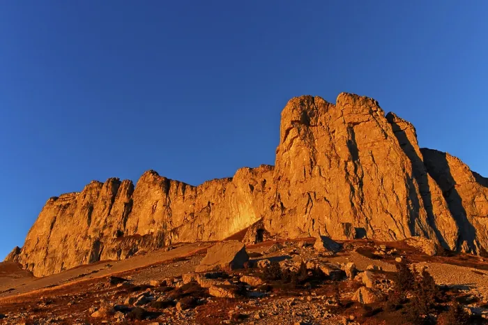Gerahmter Druck : Bergtour d'Ai in der Abendbeleuchtung Gerahmter Druck : Bergtour d'Ai in der Abendbeleuchtung