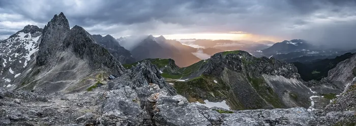 Gerahmter Druck : Gipfel des Westlichen Torlspitze Gerahmter Druck : Gipfel des Westlichen Torlspitze