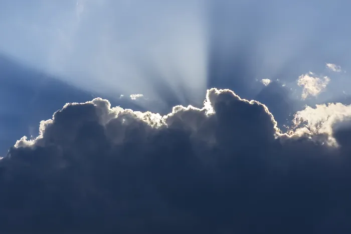 Gerahmter Druck : Sonne hinter einem Wolken, Deutschland. Gerahmter Druck : Sonne hinter einem Wolken, Deutschland.
