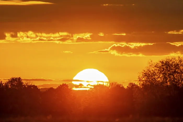 Gerahmter Druck : Sonnenuntergang in Thüringen, Deutschland Gerahmter Druck : Sonnenuntergang in Thüringen, Deutschland