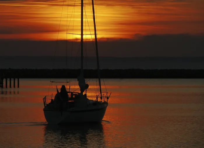 Gerahmter Druck : Sunset