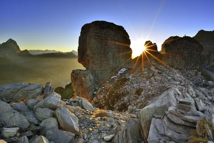 Gerahmter Druck : Sonnenuntergang am Balmer Gratli, Klausen Pass Gerahmter Druck : Sonnenuntergang am Balmer Gratli, Klausen Pass