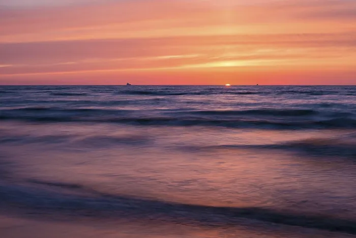 Gerahmter Druck : Sonnenuntergang an der Ostsee. Gerahmter Druck : Sonnenuntergang an der Ostsee.