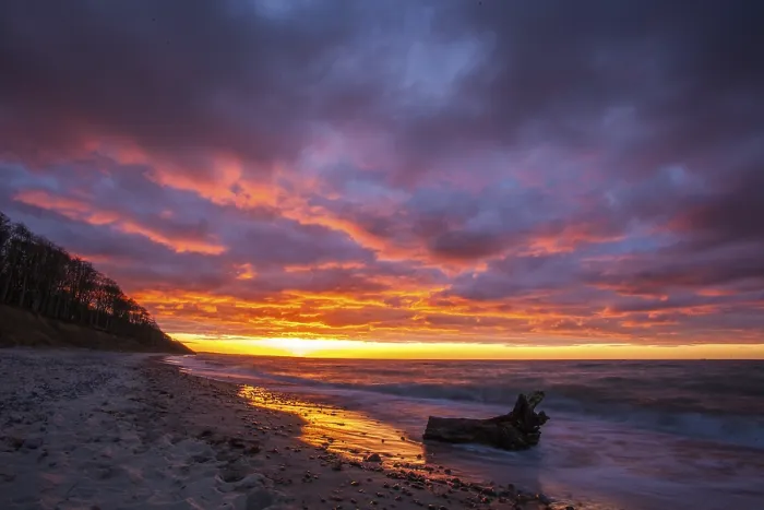 Gerahmter Druck : Sonnenuntergang Ostsee Gerahmter Druck : Sonnenuntergang Ostsee