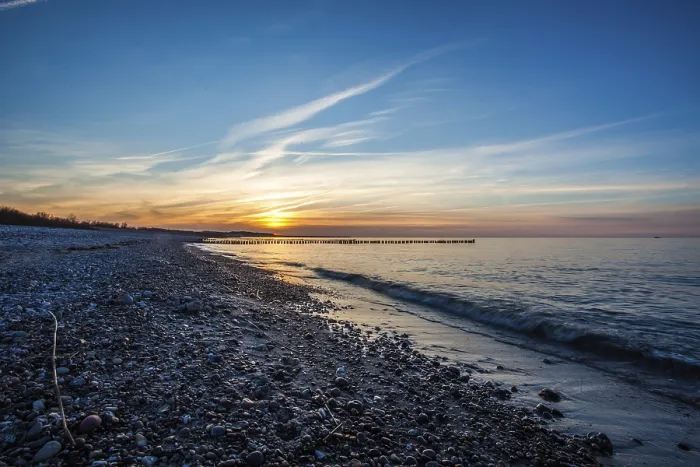 Gerahmter Druck : Sonnenuntergang Ostsee Gerahmter Druck : Sonnenuntergang Ostsee