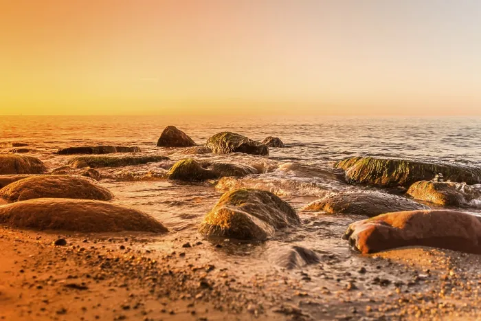 Gerahmter Druck : Sonnenuntergang Ostsee Gerahmter Druck : Sonnenuntergang Ostsee