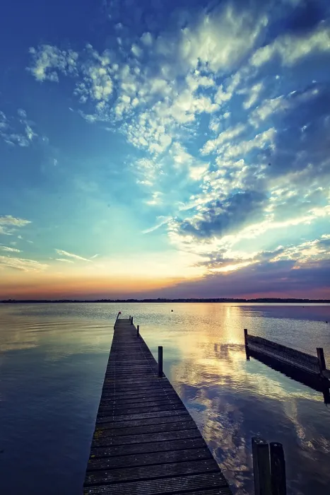 Gerahmter Druck : Sonnenuntergang am See. Gerahmter Druck : Sonnenuntergang am See.