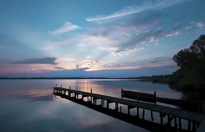 Gerahmter Druck : Sonnenuntergang am See. Gerahmter Druck : Sonnenuntergang am See.