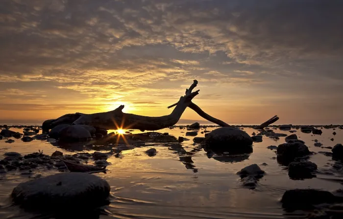 Gerahmter Druck : Sonnenuntergang am Bodensee. Gerahmter Druck : Sonnenuntergang am Bodensee.