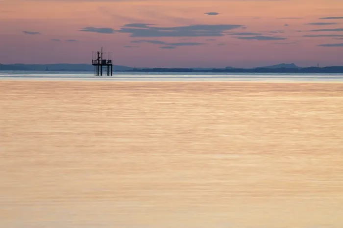 Gerahmter Druck : Sonnenuntergang über den Bodensee, Sommer. Gerahmter Druck : Sonnenuntergang über den Bodensee, Sommer.