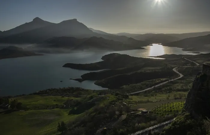 Gerahmter Druck : Sonnenuntergang, Spanien. Gerahmter Druck : Sonnenuntergang, Spanien.