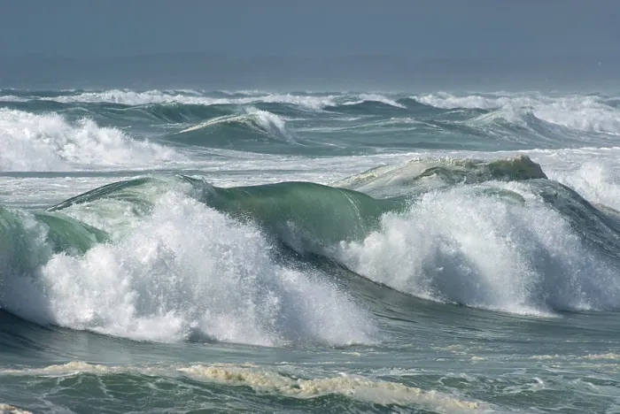 Gerahmter Druck : Wellen an der Pointe de la Torche, Bretagne, Frankreich, Europa Gerahmter Druck : Wellen an der Pointe de la Torche, Bretagne, Frankreich, Europa
