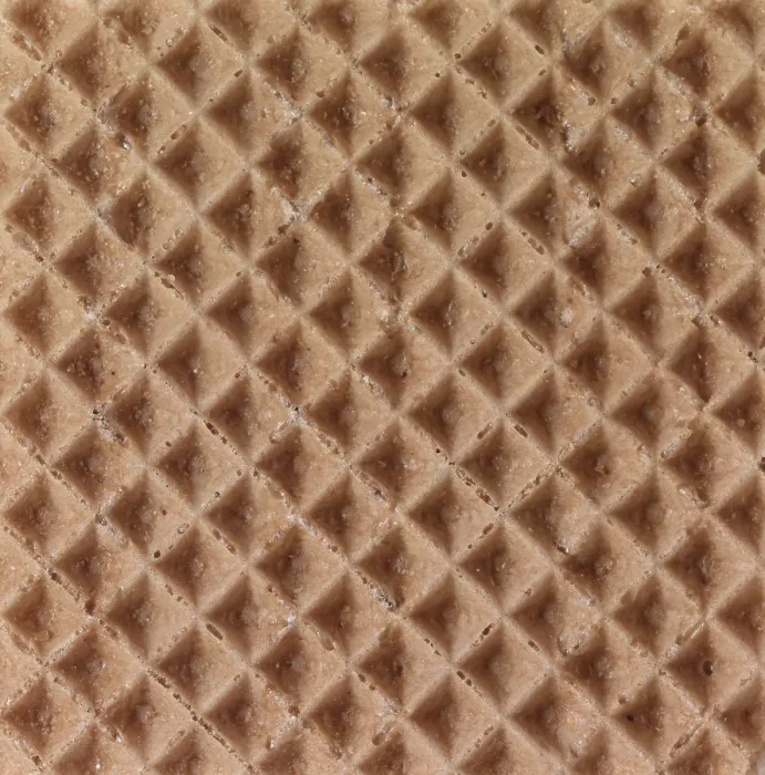 Gerahmter Druck : Oberfläche einer gebackenen Waffel, Waffelstruktur. Gerahmter Druck : Oberfläche einer gebackenen Waffel, Waffelstruktur.