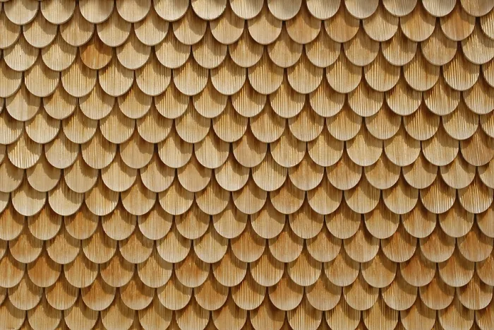 Gerahmter Druck : Holzschindeldach Gerahmter Druck : Holzschindeldach