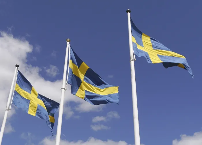 Gerahmter Druck : Schwedische Flagge Gerahmter Druck : Schwedische Flagge