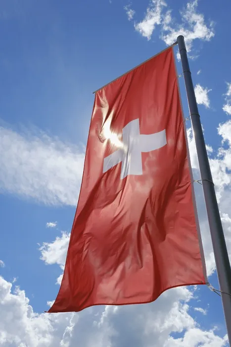 Gerahmter Druck : Schweizer Flagge Gerahmter Druck : Schweizer Flagge