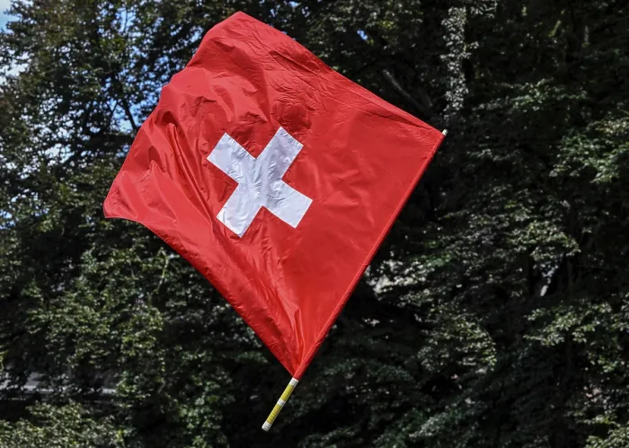 Gerahmter Druck : Die Schweizer Flagge Gerahmter Druck : Die Schweizer Flagge