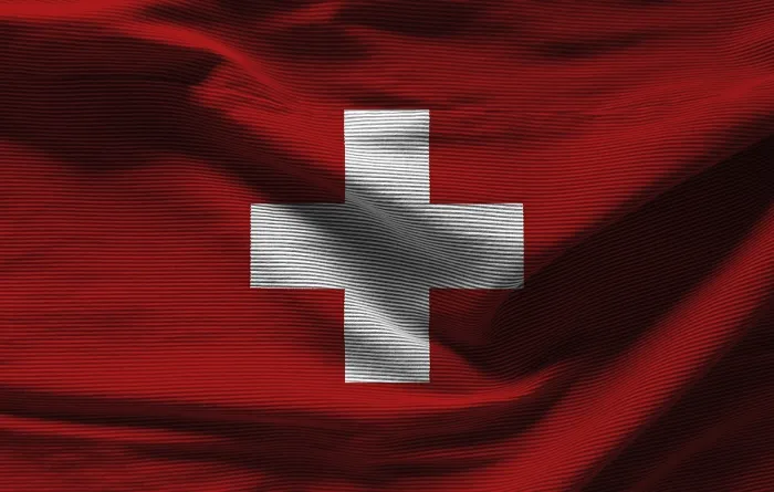Gerahmter Druck : Schweizer Flagge mit Texturen im Hintergrund. Gerahmter Druck : Schweizer Flagge mit Texturen im Hintergrund.