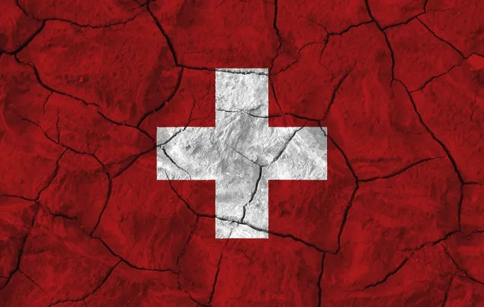 Gerahmter Druck : Schweizer Flagge mit Texturen im Hintergrund. Gerahmter Druck : Schweizer Flagge mit Texturen im Hintergrund.