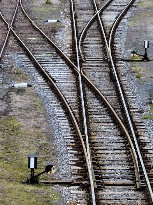 Gerahmter Druck : Die Schienen eines Eisenbahnverkehrsweges einschalten. Gerahmter Druck : Die Schienen eines Eisenbahnverkehrsweges einschalten.