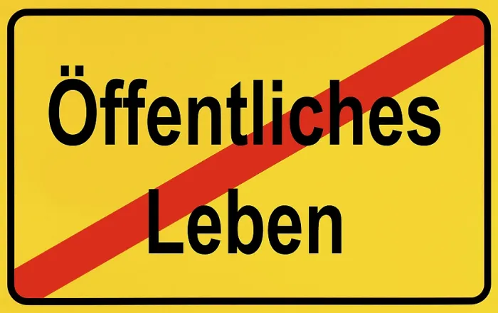 Gerahmter Druck : Symbolbild, Ende der öffentlichen Lebens durch zweiten Lockdown.