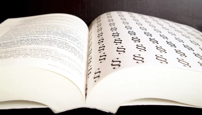 Gerahmter Druck : Symbol für Gesetzbuch Gerahmter Druck : Symbol für Gesetzbuch