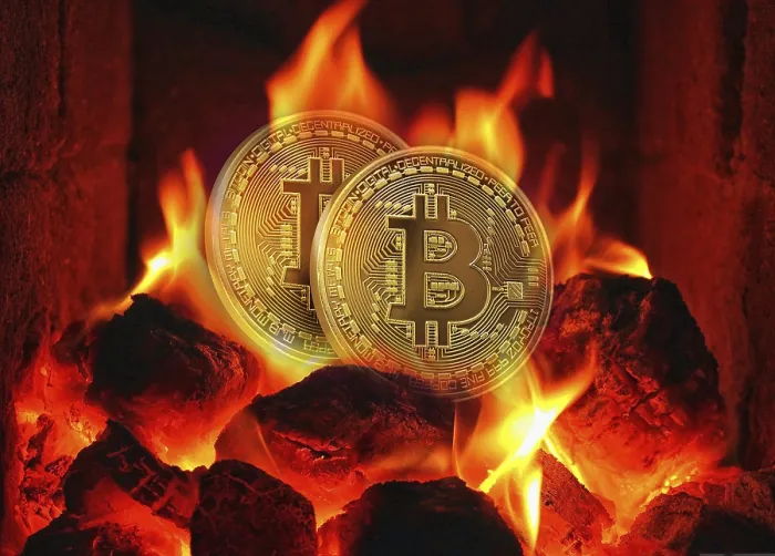 Gerahmter Druck : Kryptowährung Bitcoin in der Krise Gerahmter Druck : Kryptowährung Bitcoin in der Krise