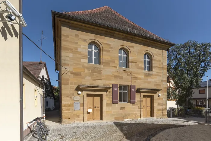 Gerahmter Druck : Synagoge, Entweihung 1938