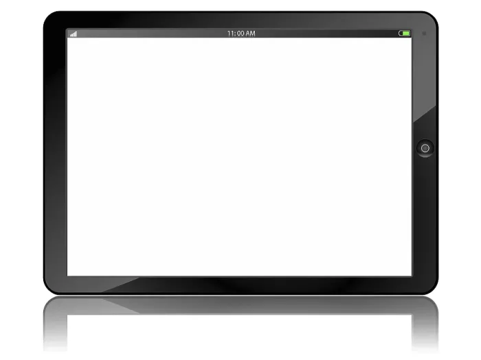 Gerahmter Druck : Tablet-Computer in Isolation Gerahmter Druck : Tablet-Computer in Isolation