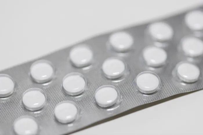 Gerahmter Druck : Tabletten, Blisterpack Gerahmter Druck : Tabletten, Blisterpack