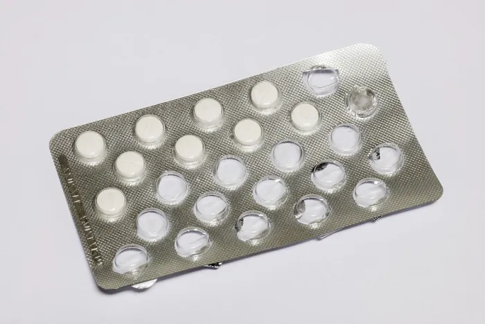 Gerahmter Druck : Tabletten, Blisterpack Gerahmter Druck : Tabletten, Blisterpack