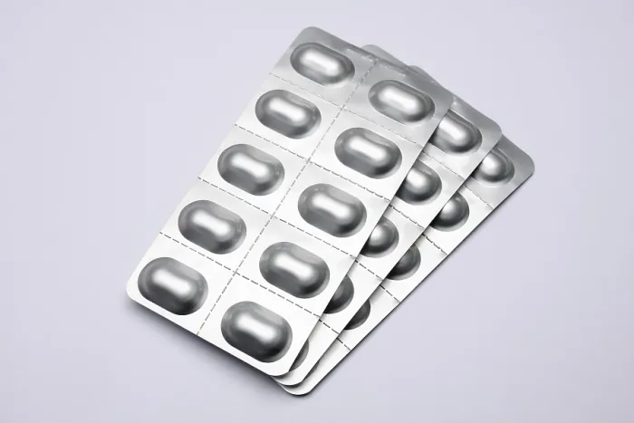 Gerahmter Druck : Tabletten in Blisterverpackung, Deutschland. Gerahmter Druck : Tabletten in Blisterverpackung, Deutschland.