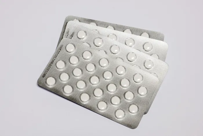 Gerahmter Druck : Tabletten, Blisterpackungen Gerahmter Druck : Tabletten, Blisterpackungen