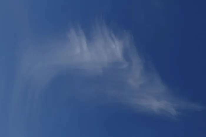 Gerahmter Druck : Verwelkte Wolken, Cirruswolken. Gerahmter Druck : Verwelkte Wolken, Cirruswolken.