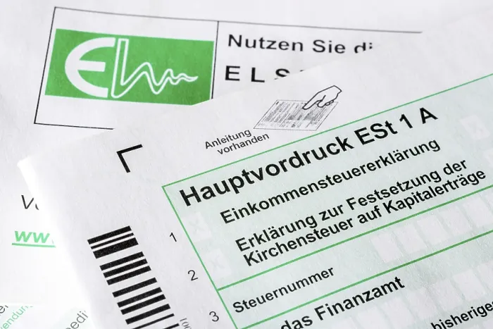 Gerahmter Druck : Steuererklärung, Dokumente, Hauptform ESt 1 A Gerahmter Druck : Steuererklärung, Dokumente, Hauptform ESt 1 A