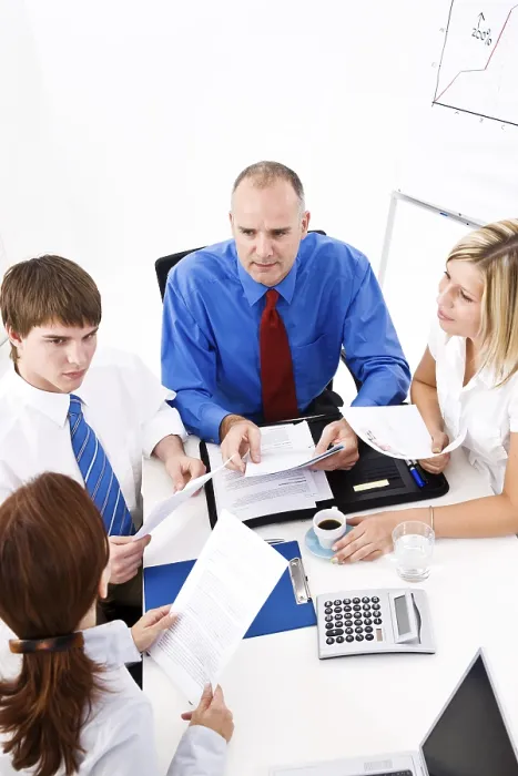 Gerahmter Druck : Teambesprechung Gerahmter Druck : Teambesprechung