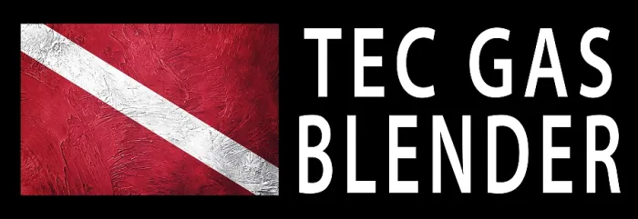 Gerahmter Druck : Tec Gas Blender, Diver Down Flag Gerahmter Druck : Tec Gas Blender, Diver Down Flag
