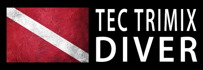 Gerahmter Druck : Tec Trimix-Taucher, Tauchfahne ab. Gerahmter Druck : Tec Trimix-Taucher, Tauchfahne ab.
