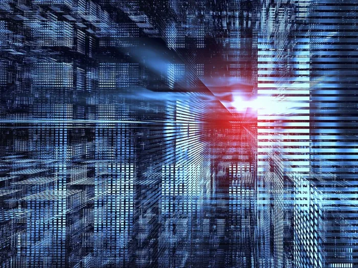 Gerahmter Druck : Technologie oder virtuelle Realität-Hintergrund - abstrakte 3D-Illustration. Gerahmter Druck : Technologie oder virtuelle Realität-Hintergrund - abstrakte 3D-Illustration.